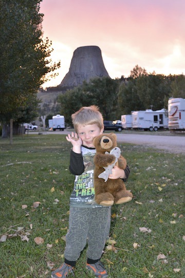 Edward with Bo at Devil's Tower