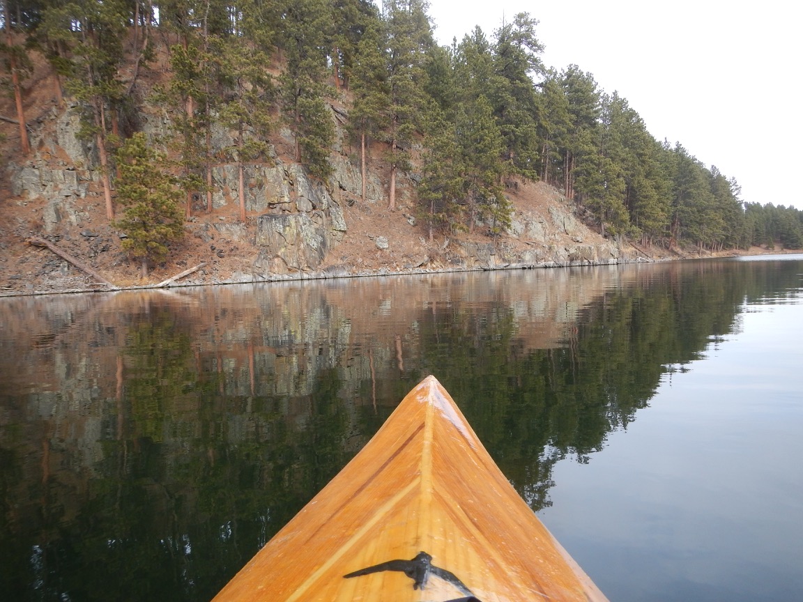 fall paddle on Sheridan Lake